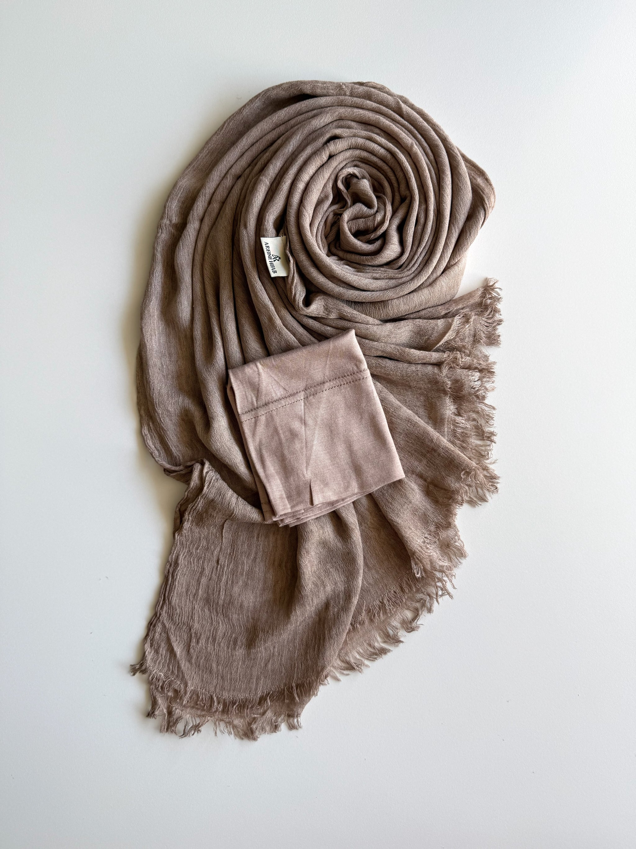 Beige Marron+bonnet assorti