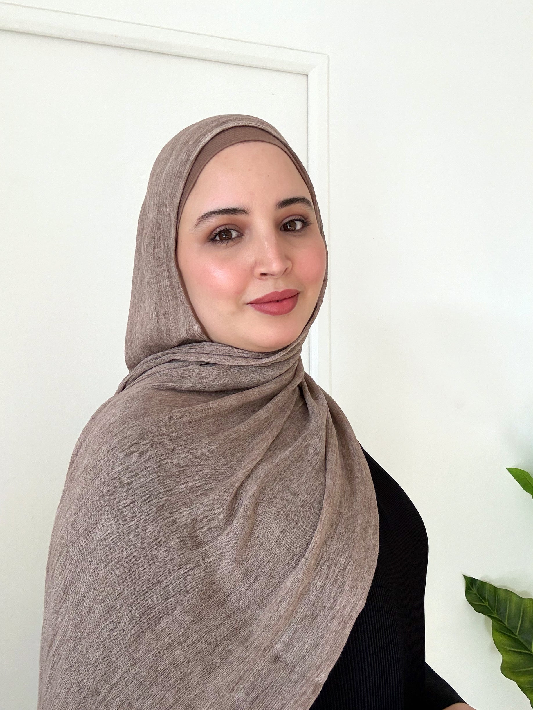 Beige Marron Modal Texturé